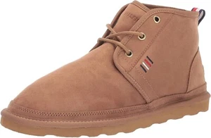 Tommy Hilfiger Hombres Gamuza Desierto Botas Talla 11M | Zapato Chukka Tostado Con Cordones al Tobillo - Imagen 1 de 10