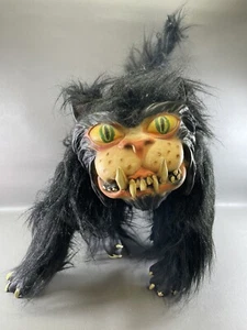 VTG Rare Scary Black Cat Poseable Halloween Decoration Paper Magic Group 2001 - Picture 1 of 8