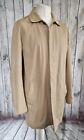 Peter Werth beige coat size XL trench overcoat hidden buttons pure cotton lined