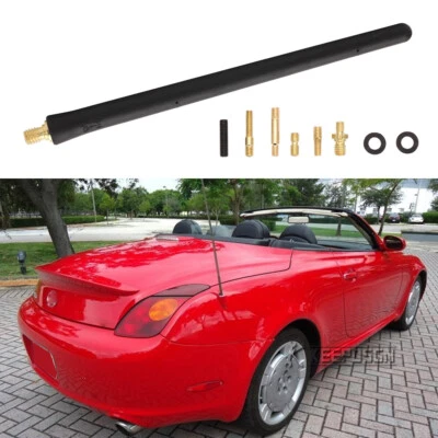 For LEXUS SC430 IS250 350 Short 7" Car Antenna Mast Rod Roof AM/FM Radio Signal - Image 1 of 4