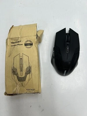 TECKNET Wireless Gaming Mouse Optical USB EWM01389BA01 WM389 7mA 2.4GHz - Image 1 of 4