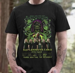 Iron Maiden World Tour 2025-2026 Run For Your Lives 50th Anniversary T-shirt - Picture 1 of 1