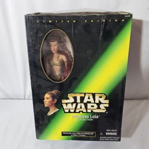 Star Wars 12" SLAVE PRINCESS LEIA-& R2D2-1999 Exclusive in Display Box - Picture 1 of 15