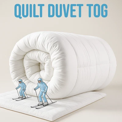 SUPREMETEXTILES Hotel Quality TOG 4.5 7.5 10.5 13.5 15 Duvet Quilt Single Double King UK Sizes