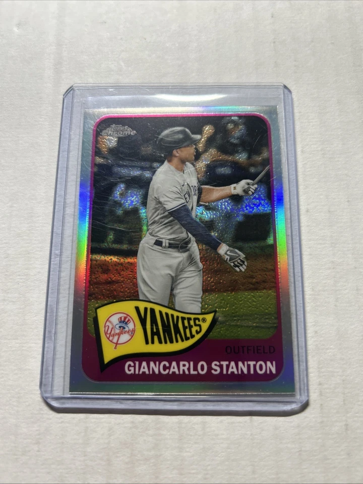 2021 Topps Chrome 1965 Retro Giancarlo Stanton #TH65-34 New York Yankees - Image 1 of 2