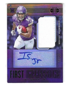 2019 ILLUSIONS GREEN IRV SMITH JR. AUTO/PATCH ROOKIE FOOTBALL CARD (77/99) - Picture 1 of 2