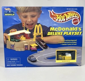 VTG Hot Wheels McDonald's Deluxe Playset World Connection 1997 RARE NEW SEALED - Picture 1 of 4