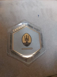 Posacenere Zanauto Conc. Maserati Pavia svuotatasche Pubblicitario Anni 80 - Foto 1 di 5