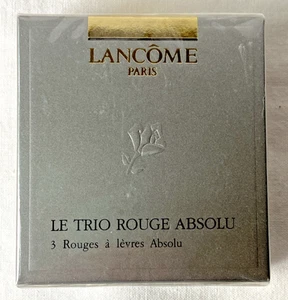 Lot x 3 Lancome Le Trio Rouge Absolu Lipstick Full Size  .15 Oz Each SEALED - Picture 1 of 6