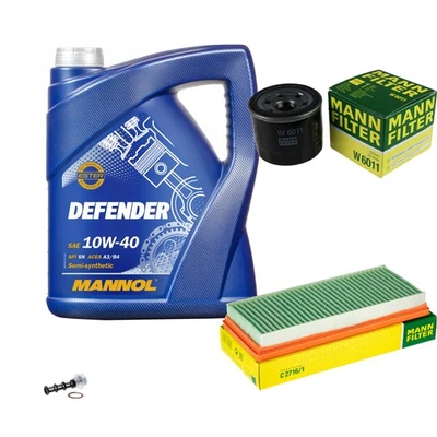 MANN Inspektionspaket 5 L MANNOL Defender 10W-40 für Smart Fortwo Cabrio 1.0 - Bild 1 von 4