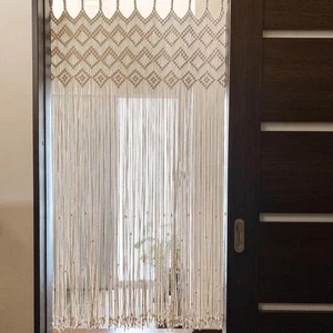 Luxurious Macrame Curtains for Doorways, Macrame Curtains for Window, Macrame... - Picture 1 of 5