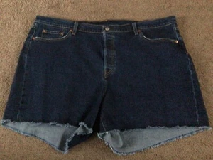 💓 Ladies Levis 501 Original BLUE DENIM Shorts Waist 46”, button fly, NEW XXL💓 - Picture 1 of 8