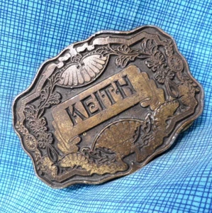 Keith Belt Buckle Iconic 70s Name Buckle Vintage 70s Oden Inc .DBD700 - Picture 1 of 8