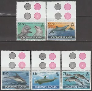 EDSROOM-19265 Solomon Islands 772-776 MNH 1994 Complete Dolphins CV$10 - Picture 1 of 1