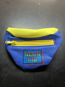 1980’s 1990s Neon Kid 4” Mini Fanny Pack - Coin Pouch E5 - Picture 1 of 3