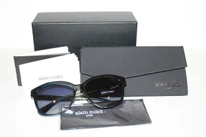 NEW ALAIN MIKLI A05028 F0094L BLACK BLUE GRADIENT AUTHENTIC SUNGLASSES 57-15 MM - Picture 1 of 8
