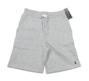 Polo Ralph Lauren Boys Grey Heather Fleece Lined Drawstring Shorts - Picture 1 of 2