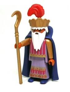 Playmobil Figure Christmas Nativity Wiseman Indian King Cape Crown Gold Sceptre - Picture 1 of 1