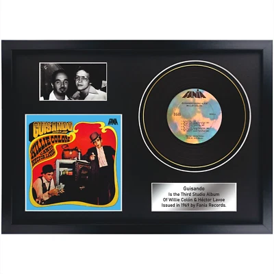 Willie Colón & Héctor Lavoe - Guisando / LP / Souvenir in black frame - Image 1 of 4