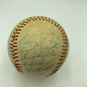 Nellie Fox 1954 Chicago White Sox Team Signed Baseball JSA COA
