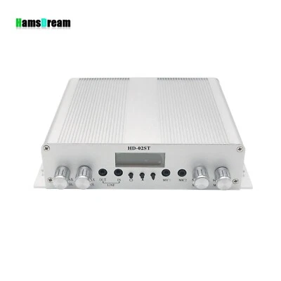 HD-02ST 25W Professional FM Transmitter Stereo PLL Broadcast Radio Station - Image 1 of 3