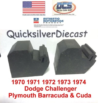 1970 1974 Dodge Challenger Cuda двери стекла резиновый стоп бампер 3439163 новый США - Изображение 1 из 4