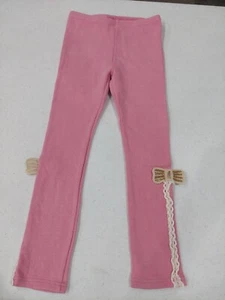 Imported Korean Girl's Wink Pink Pants Leggings Size 140cm Bow Dance Kawaii Cute - Picture 1 of 9
