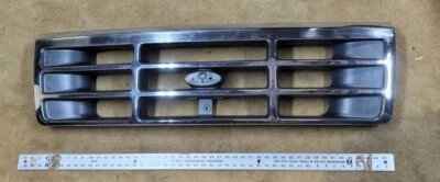 1992-1997 Ford F150 F250 F350 Bronco Front Grille Grill Chrome OEM - Image 1 of 4