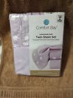 ?? Twin Sheets 3 Piece Sets New Comfort Bay College Dorms Purple Polka Dot