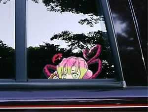 Mitsuri Peeker Peeking Bumper Window Vinyl Car Decal Anime Demon Slayer Stickers - Picture 1 of 4