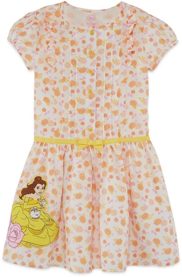Disney Collection Beauty and the Beast Belle Rose Dress Toddler Girl Size 2 NEW - Image 1 of 1