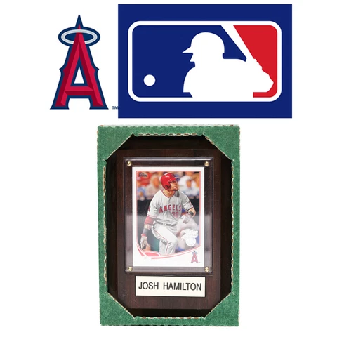 Topps Major League Baseball Los Angeles Angels Josh Hamilton #32 Card Plaque Cover