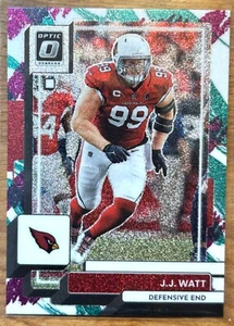 2022 Donruss Optic - J.J. Watt - Jazz Prizm SSP - Picture 1 of 2