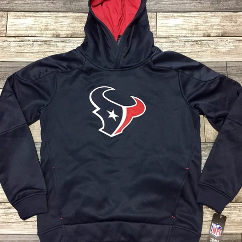 NFL Team Apparel Houston Texans Hoodie Youth Size S Navy Blue & Red Cover