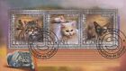 Katzen Haustiere Souvenirblatt mit 3 Briefmarken