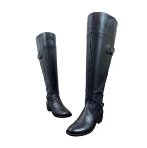 Easy Spirit Black Leather Knee-High Zip Up Closure Eslabarca Riding Boots Sz 6M - Picture 1 of 12