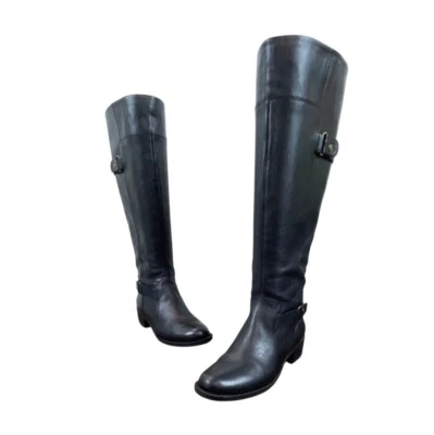 Botas de Montar Easy Spirit Eslabarca Cuero Negro Hasta la Rodilla Cierre con Cremallera Talla 6M Foto 1 de 4
