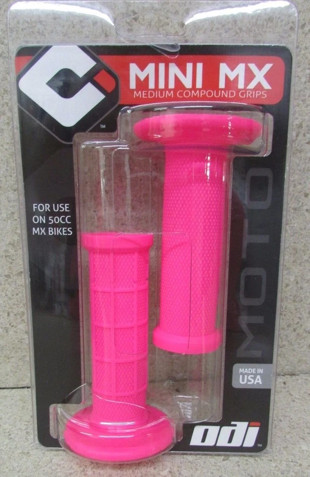 ODI Mini Pink MX Handlebar Grips Fits Yamaha Dirt Bikes TTR50 PW50 TTR PW 50 - Image 1 of 1