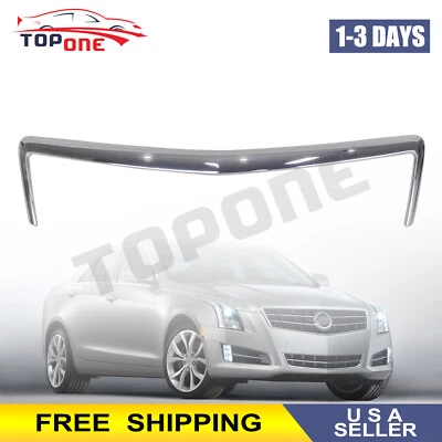 For 2013 2014 Cadillac ATS 22787973 GM1210121 New Front Upper Chrome Grille Trim - Imagem 1 de 4