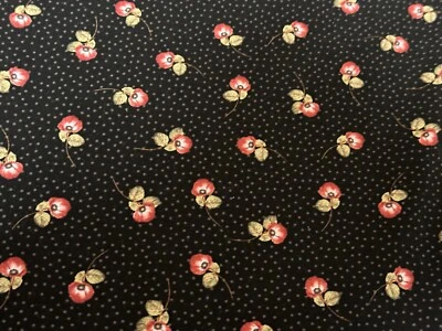 Rose wood Lane Calico cotton Fabric per yd.  44" wide - Wilmington - Image 1 of 3