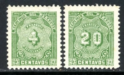 Estampillas Paraguay, Scott # J2 y J4 como nuevas LH Foto 1 de 2