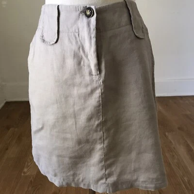 Rinascimento сделано в Италии льняная юбка размер S серый цвет - Изображение 1 из 4