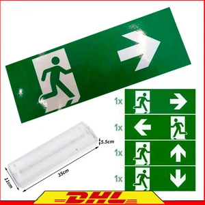 Luce di emergenza LED uscita di emergenza luce luce di via di fuga illuminazione di emergenza uscita di emergenza DHL - Foto 1 di 79