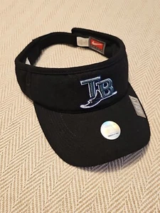 Visor Nike Tampa Bay Rays Hat Cap Wool Baseball Mlb Mens 90's Vintage Adjustable - Picture 1 of 9