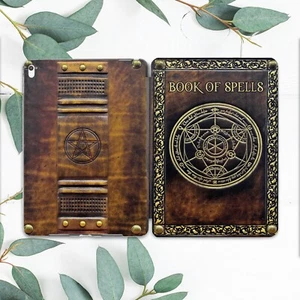 Horror Goth Book Of Spells Case For iPad 10.2 Pro 12.9 11 9.7 Air 3 4 5 Mini - Picture 1 of 3