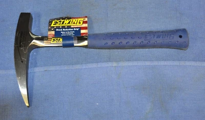 Nuevo martillo de selección de roca Estwing con empuñadura de reducción de golpes Hecho en Rockford, IL. USA Foto 1 de 4