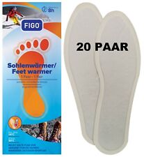 10 Paar Sohlenwärmer Fußwärmer Einlegesohlen Wärme Sohlen Schuhwärmer 37-41 Figo