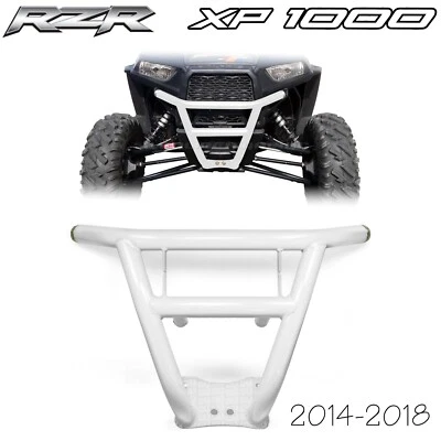 Protector de parachoques delantero RZR XP 1000 Turbo 2014-18 Pro Race hecho en EE. UU. capa en polvo blanca Foto 1 de 4