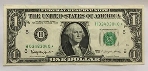 1963-H* $1 Federal Reserve Star Note St. Louis (Fr. 1900-H*) AU - Picture 1 of 2