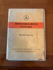 mercedes w180 220S Owners Manual in English in UK.